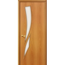 Межкомнатная дверь ламинированная BRAVO (Браво) 8C ДО Л-12 Миланский орех со стеклом Сатинато