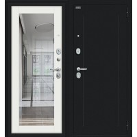 Дверь входная BRAVO Флэш Букле черное / Off-white