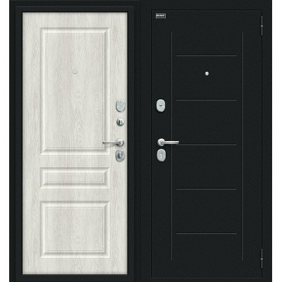 Дверь входная BRAVO Пик  Букле черное / Casablanca