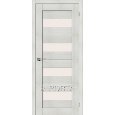 Дверь экошпон BRAVO el'PORTA Порта-23 ДО Bianco Veralinga со стеклом Magic Fog