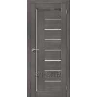 Дверь экошпон BRAVO el"PORTA (ЭльПорте) Порта-29 ДО Grey Veralinga со стеклом Magic Fog 