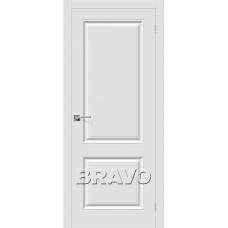 Межкомнатная дверь BRAVO (Браво) Скинни-12 ДГ П-23 Белый
