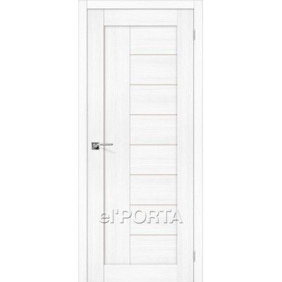 Дверь экошпон BRAVO el'PORTA Порта-29 ДО Snow Veralinga со стеклом Magic Fog 