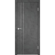 Дверь экошпон Velldoris Techno M2 Муар темно-серый с AL кромкой 