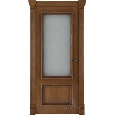 Ульяновская дверь RegiDoors Корсика ДО Patina Antico со стеклом Бавария