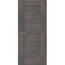 Дверь экошпон BRAVO el"PORTA (ЭльПорте) Порта-21 ДГ Grey Veralinga