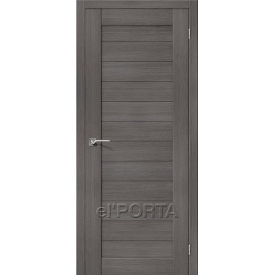 Дверь экошпон BRAVO el'PORTA Порта-21 ДГ Grey Veralinga