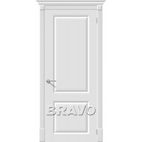 Межкомнатная дверь эмаль BRAVO (Браво) Скинни-12 ДГ Whitey
