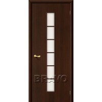 Межкомнатная дверь ламинированная BRAVO (Браво) 2C ДО Л-13 Венге со стеклом Сатинато