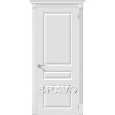 Межкомнатная дверь эмаль BRAVO (Браво) Скинни-14 ДГ Whitey